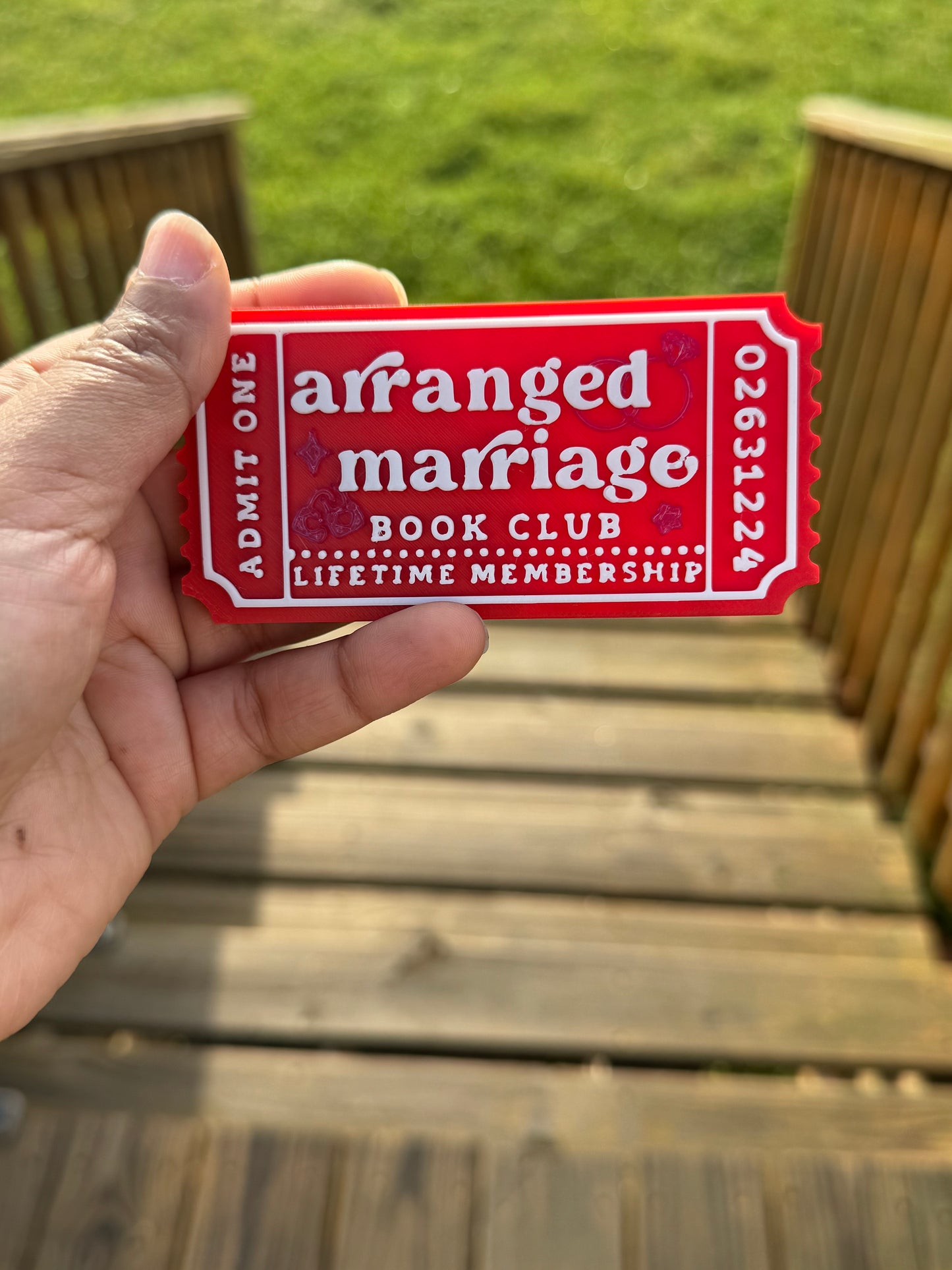 Unleash the tension, chemistry, and irresistible pull of arranged marriage romance with this 3D Bookish Ticket