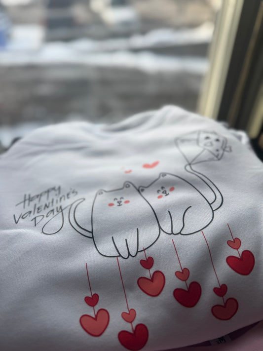 Cat V-Day sweat shirt