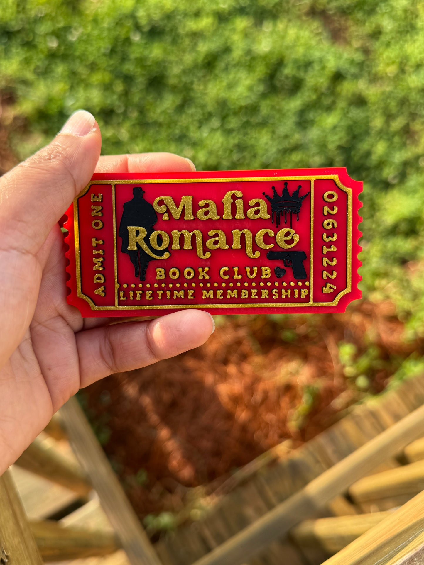 Step into the world of dark romance with this Mafia Romance 3D Bookish Ticket