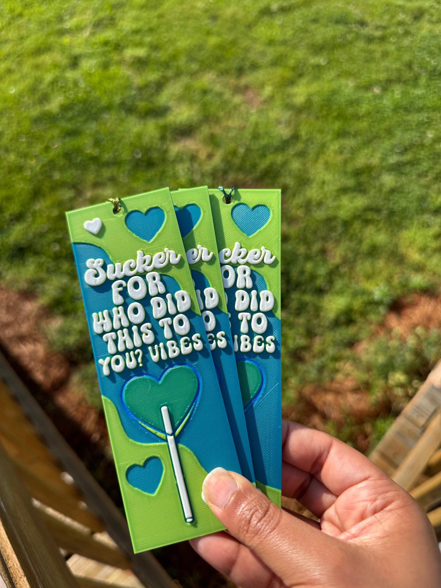 Unleash your love for those "who did this to you?" moments with this 3D bookish bookmark!