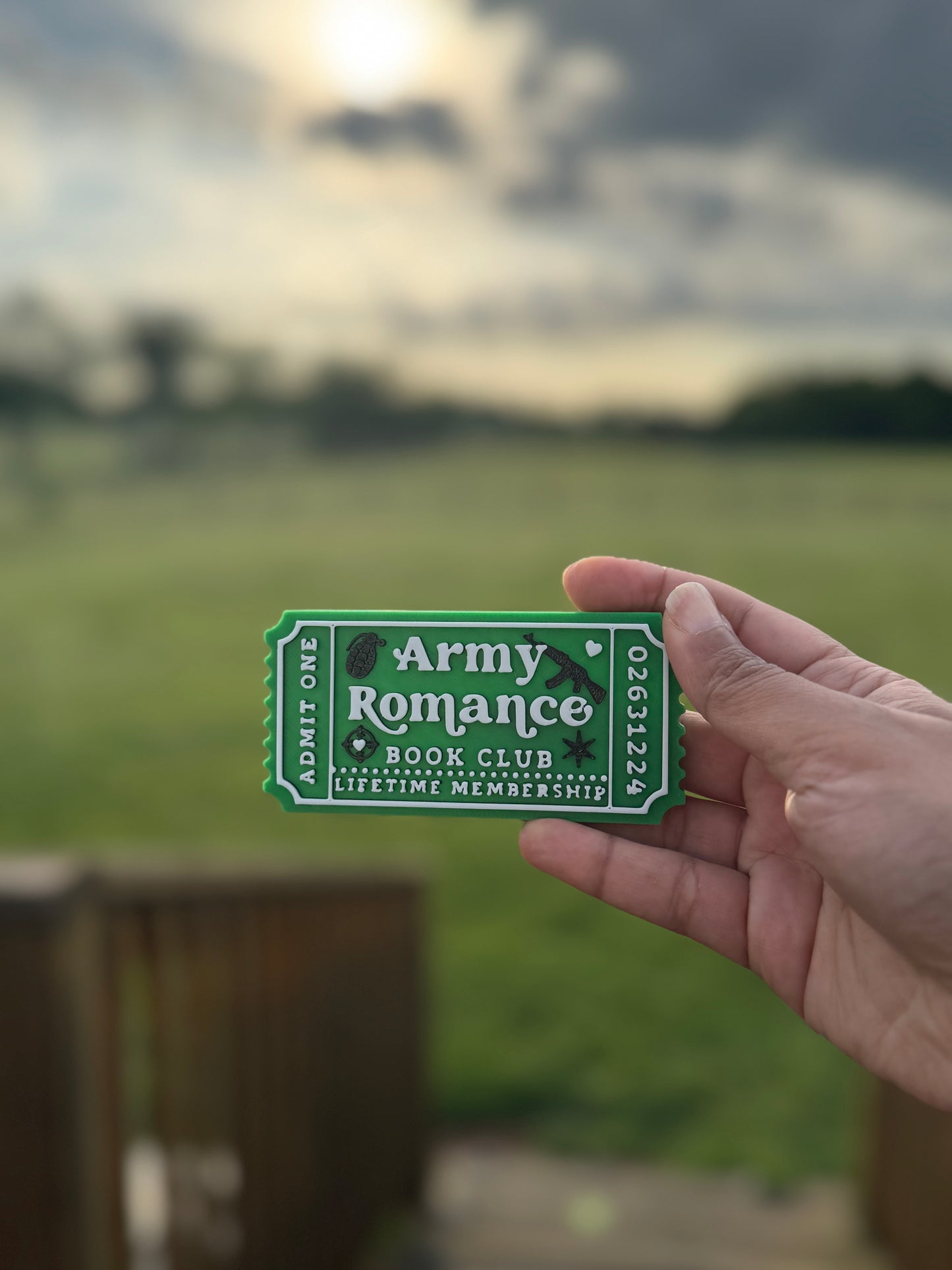 Army Romance Book Club Ticket