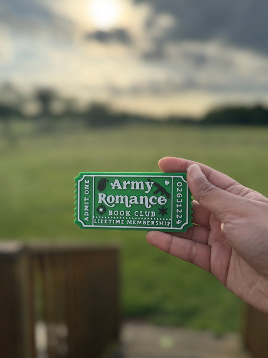 Army Romance Book Club Ticket