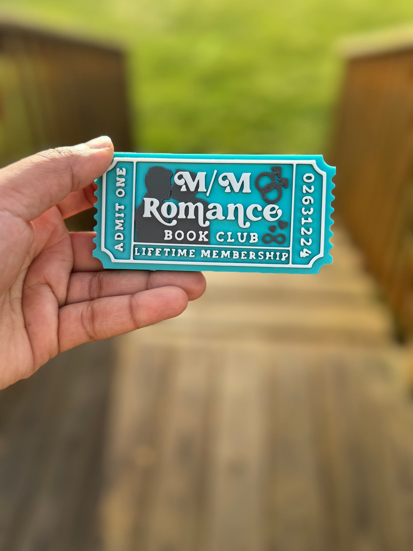Unleash your love for M/M Romance with this 3D Bookish Ticket