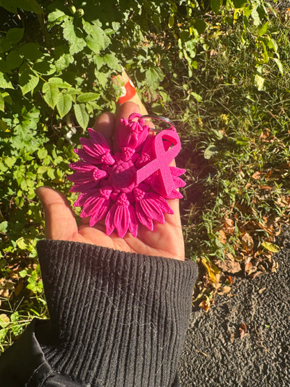 Breast cancer awareness keychain