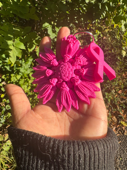 Breast cancer awareness keychain
