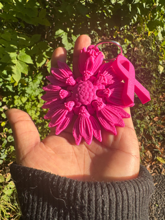 Breast cancer awareness keychain