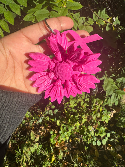 Breast cancer awareness keychain
