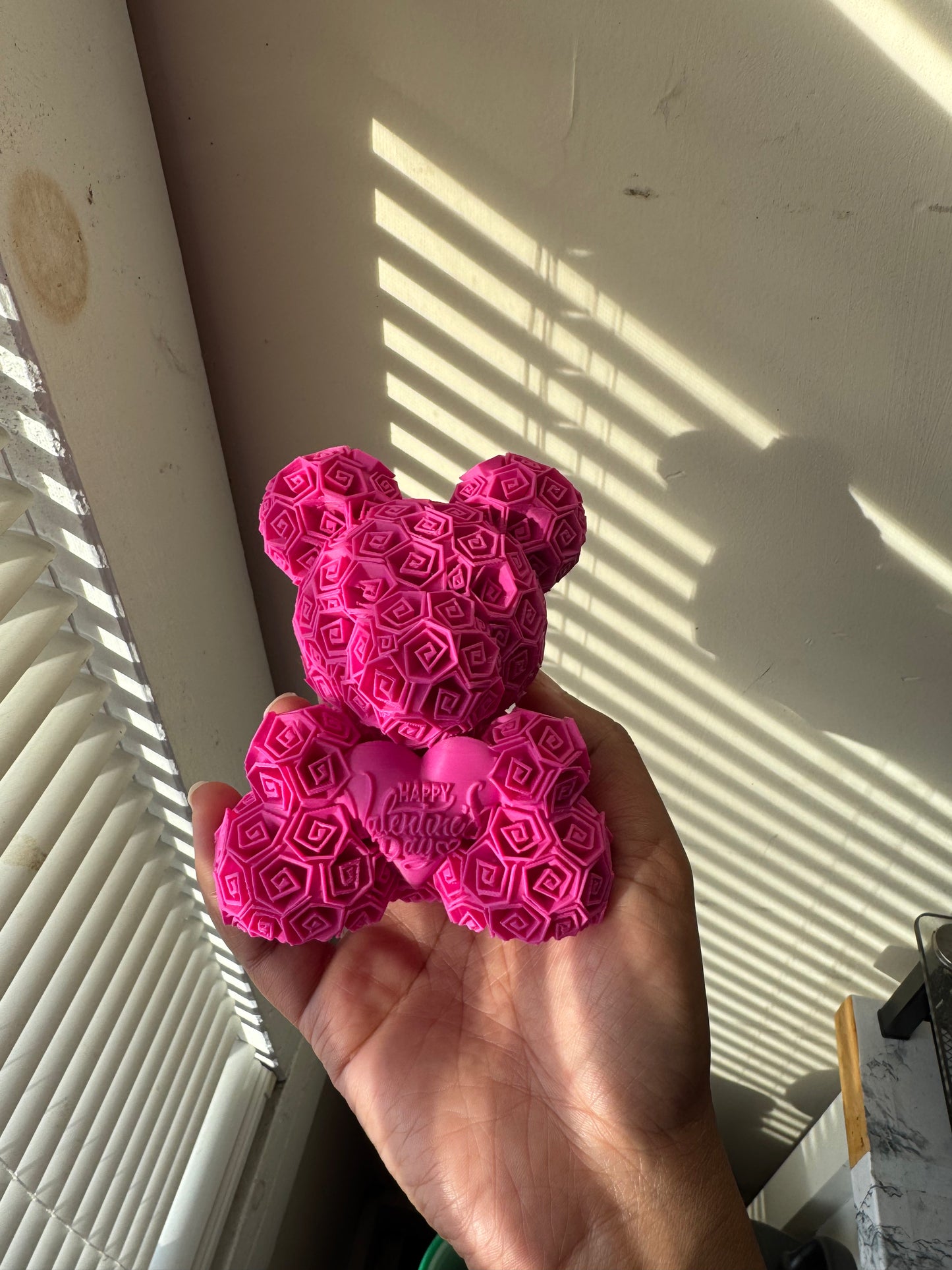 Rose 3d print bear