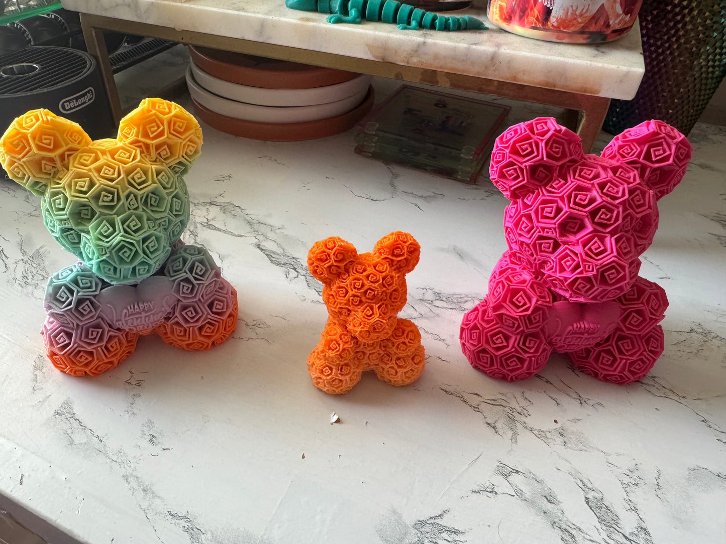 Rose 3d print bear